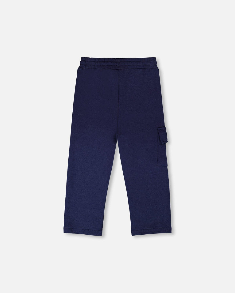 Pantalon de survêtement en terry français avec poche cargo bleu foncé 