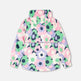 Veste mi-saison noire à fleurs imprimées 