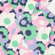 Veste mi-saison noire à fleurs imprimées 