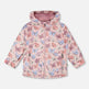 Veste mi-saison rose imprimée de papillons 