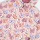 Veste mi-saison rose imprimée de papillons 
