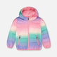 Veste matelassée mi-saison dégradé multicolore 