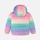 Veste matelassée mi-saison dégradé multicolore 