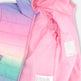 Veste matelassée mi-saison dégradé multicolore 