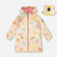 Ensemble imperméable et chapeau beige avec fleurs imprimées 