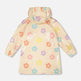 Ensemble imperméable et chapeau beige avec fleurs imprimées 