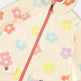 Ensemble imperméable et chapeau beige avec fleurs imprimées 