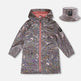 Ensemble imperméable et chapeau imprimé animal 