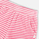Ensemble Haut et Short en Éponge Rayée Blanc et Rose 