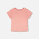 T-shirt en jersey froissé Rose pêche pâle 