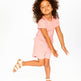T-shirt en jersey froissé Rose pêche pâle 