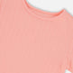 T-shirt en jersey froissé Rose pêche pâle 