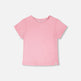 T-shirt en jersey froncé rose 