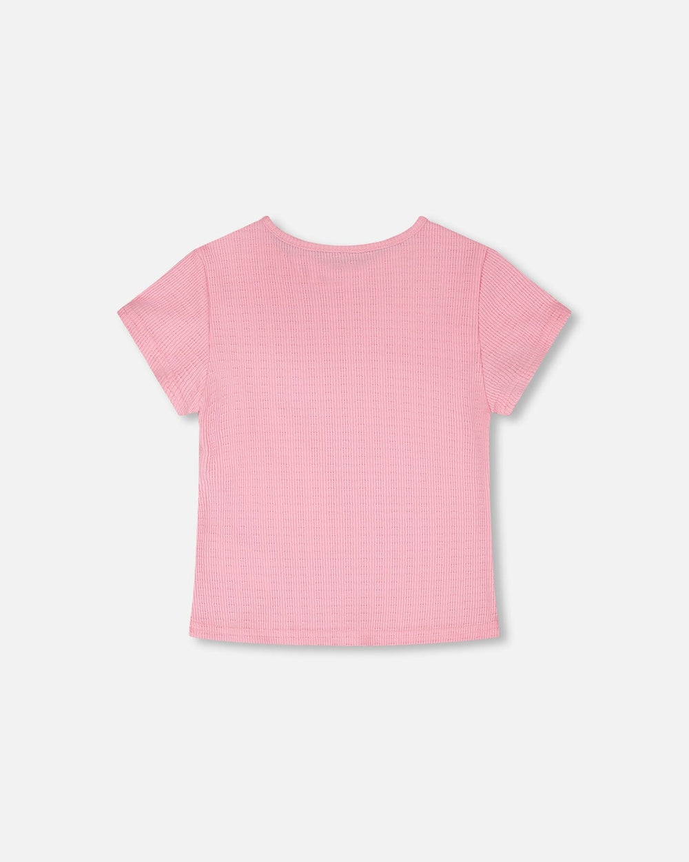 T-shirt en jersey froncé rose 