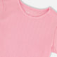 T-shirt en jersey froncé rose 