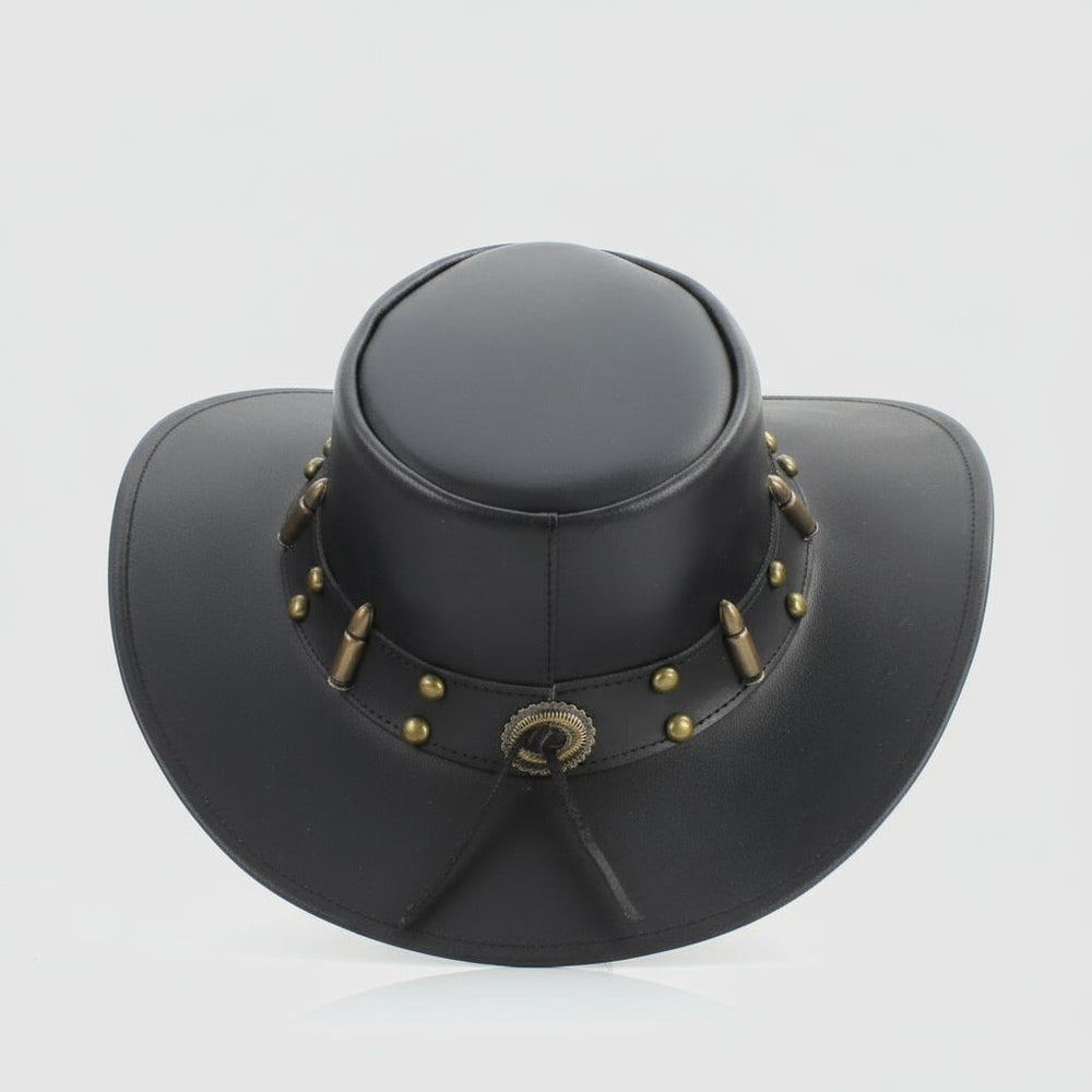 Sombrero Vaquero Moldeable con Corte de Bala de 12 Calibre y AdornosEX-STOCK Canada 