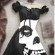 Halloween 3D Skull Print Women's Short Sleeve A- Line Skirt - EX-STOCK Canada