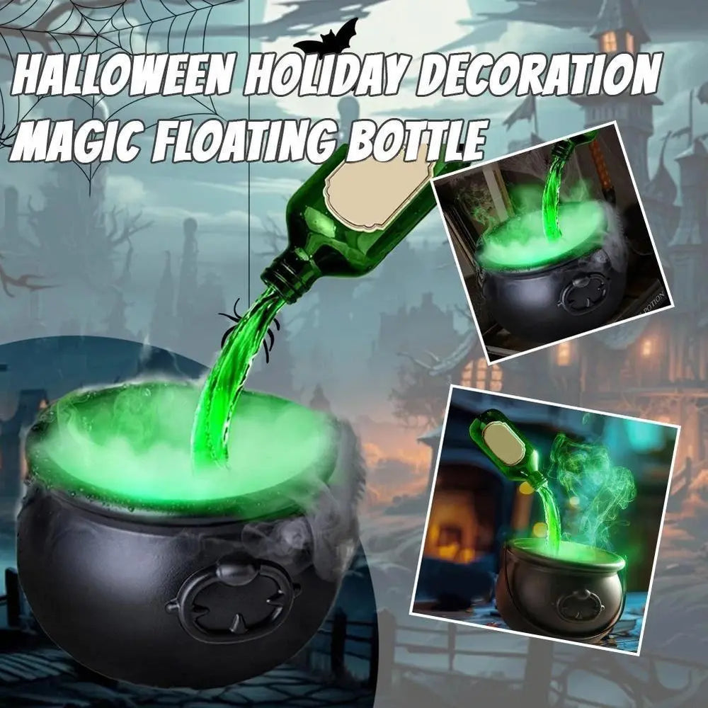 Halloween Black Wizard Bowl Magic Float Bottle And Diffuser Indoor Home Bar Magic Party Horror Ghost Props Halloween Decoration - EX-STOCK Canada