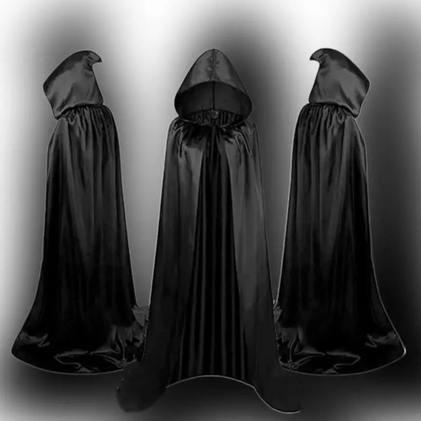 Halloween Cloak Costumes Wizard Cloak For Children Hooded Capes Mantle Black Party Decoration - EX-STOCK Canada