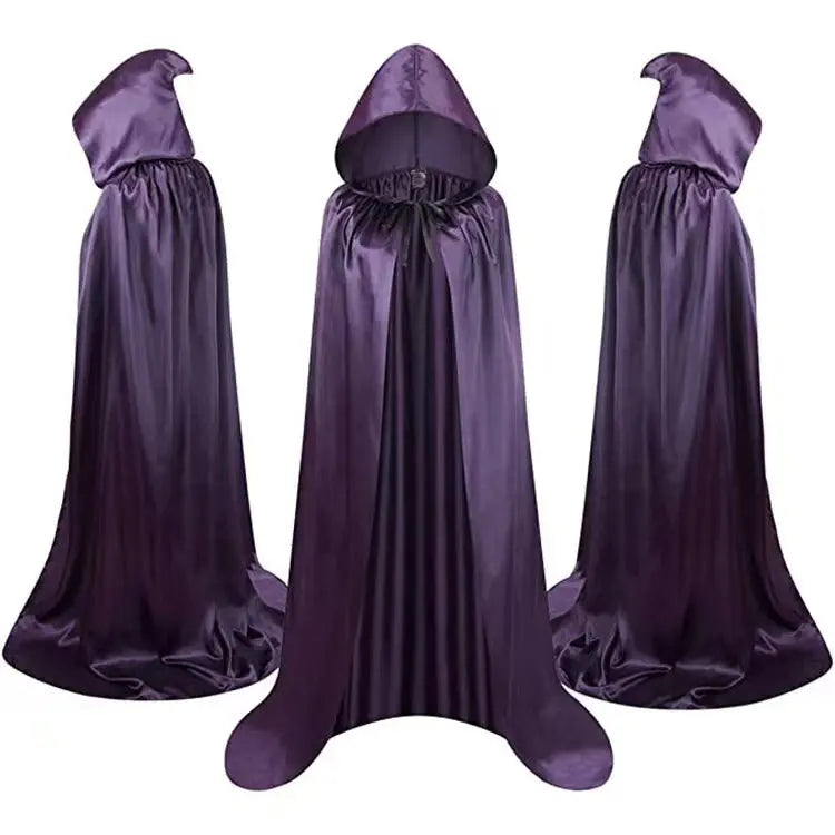 Halloween Cloak Costumes Wizard Cloak For Children Hooded Capes Mantle Black Party Decoration - EX-STOCK Canada
