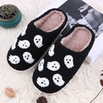 Halloween Funny Spider Ghost Scary Flat Indoor House Shoes For Women Men Soft Plush Cozy Horror Halloween Gifts - EX-STOCK Canada