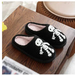 Halloween Funny Spider Ghost Scary Flat Indoor House Shoes For Women Men Soft Plush Cozy Horror Halloween Gifts - EX-STOCK Canada