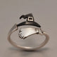 Halloween Ghost Witch Hat Broom Opening Ring - EX-STOCK Canada