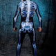 Halloween Long Sleeve Tights See-through Skeleton 3D Printed One-piece - EX-STOCK Canada