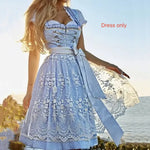 Halloween Munich Beer Long Short-sleeved Printed Lace-up Dress - EX-STOCK Canada