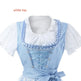 Halloween Munich Beer Long Short-sleeved Printed Lace-up Dress - EX-STOCK Canada