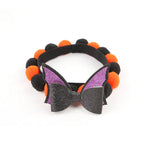 Halloween Pet Fur Ball Collar Pumpkin Accessories - EX-STOCK Canada