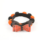 Halloween Pet Fur Ball Collar Pumpkin Accessories - EX-STOCK Canada