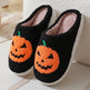 Halloween Pumpkin Cartoon Slippers Warm Winter Slippers Men And Women Couples Indoor House Shoes - EX-STOCK Canada
