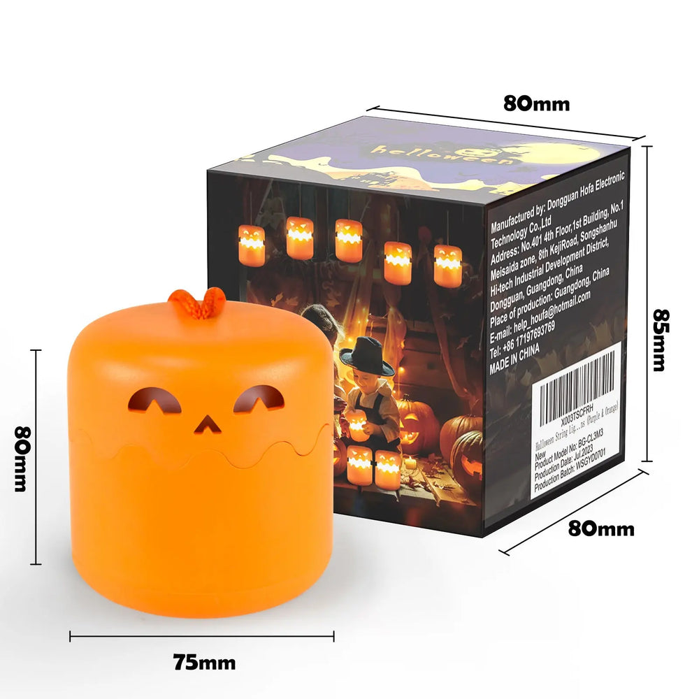 Halloween Pumpkin Lamp Foldable Portable Small Night Lamp - EX-STOCK Canada