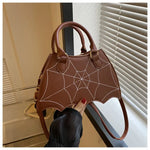 Halloween Spider Web Saddle Bags Fashion Personality Crossbody Shoulder Bag With Handle Women's Handbags - EX-STOCK Canada