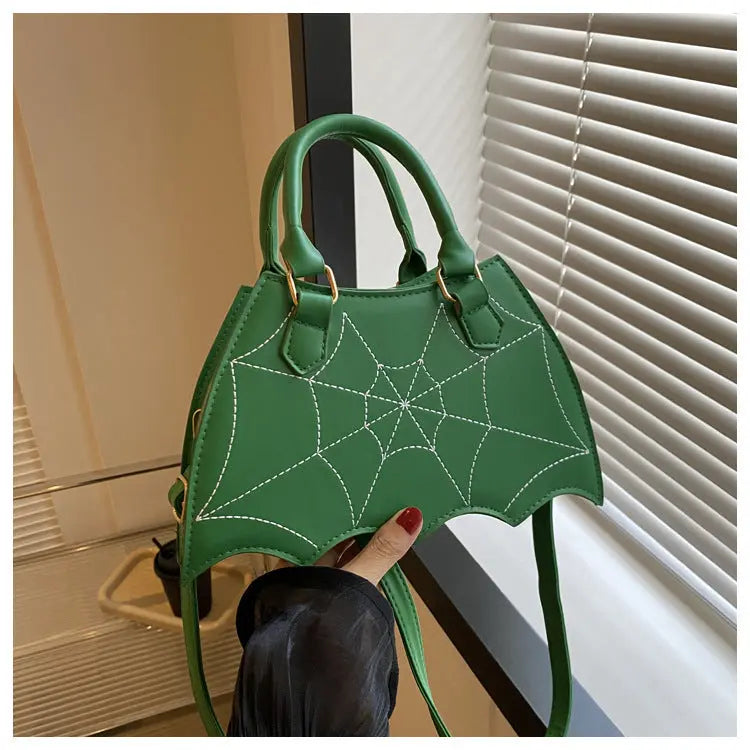 Halloween Spider Web Saddle Bags Fashion Personality Crossbody Shoulder Bag With Handle Women's Handbags - EX-STOCK Canada