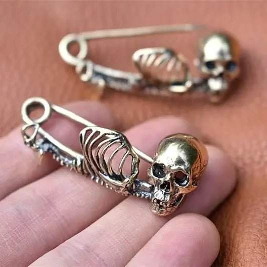 Halloween Vintage Skull Pin Clothes Brooch - EX-STOCK Canada