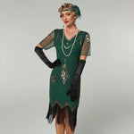 Handmade Embroidery Beads Sequin Tassel Fringed Dress - EX-STOCK Canada
