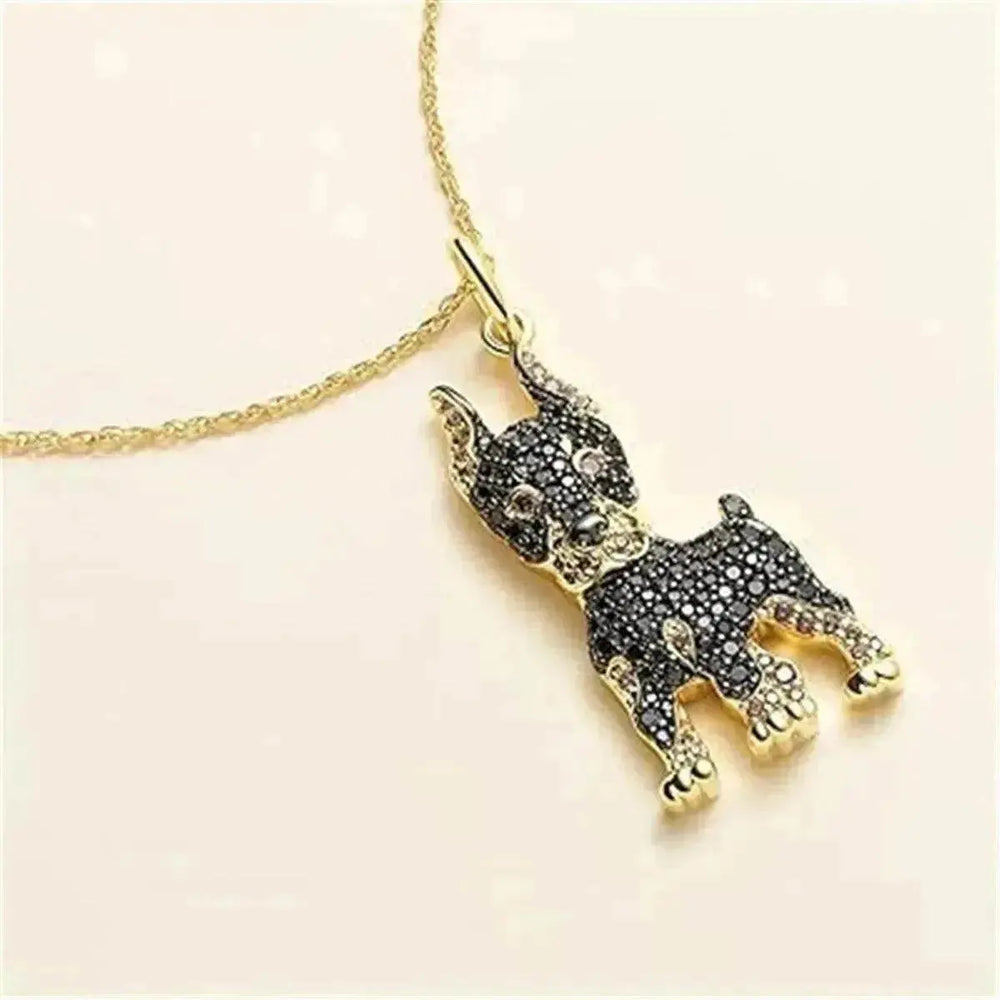 Handsome Doberman Pinscher Pendant Necklace Exquisite - EX-STOCK Canada
