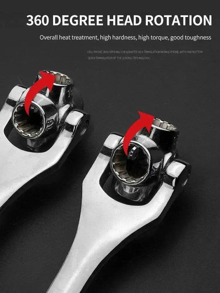 Heavy Duty 8-in-1 Multifunctional Chromium Vanadium Steel Socket Wrench Set - EX-STOCK Canada