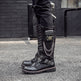High Riding Boots Men's Frosted Locomotive Long Barrel Rock Punk EX-STOCK Canada 