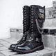 High Riding Boots Men's Frosted Locomotive Long Barrel Rock Punk EX-STOCK Canada 