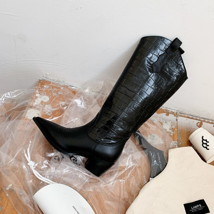 High Top Martin Boots All-match Lattice Riding Boots Women's Boots EX-STOCK Canada 