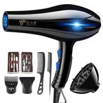 Home Hairdressing High-Power Blue Light Negative Ion Hair Dryer - EX-STOCK Canada