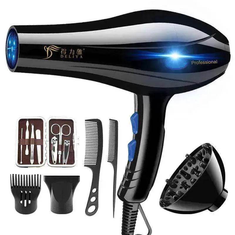 Home Hairdressing High-Power Blue Light Negative Ion Hair Dryer - EX-STOCK Canada