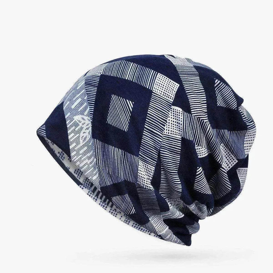 Hooded Cap And Bib Dual-use Men And Women Geometric Baotou Piled Hats - EX-STOCK Canada