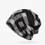 Hooded Cap And Bib Dual-use Men And Women Geometric Baotou Piled Hats - EX-STOCK Canada