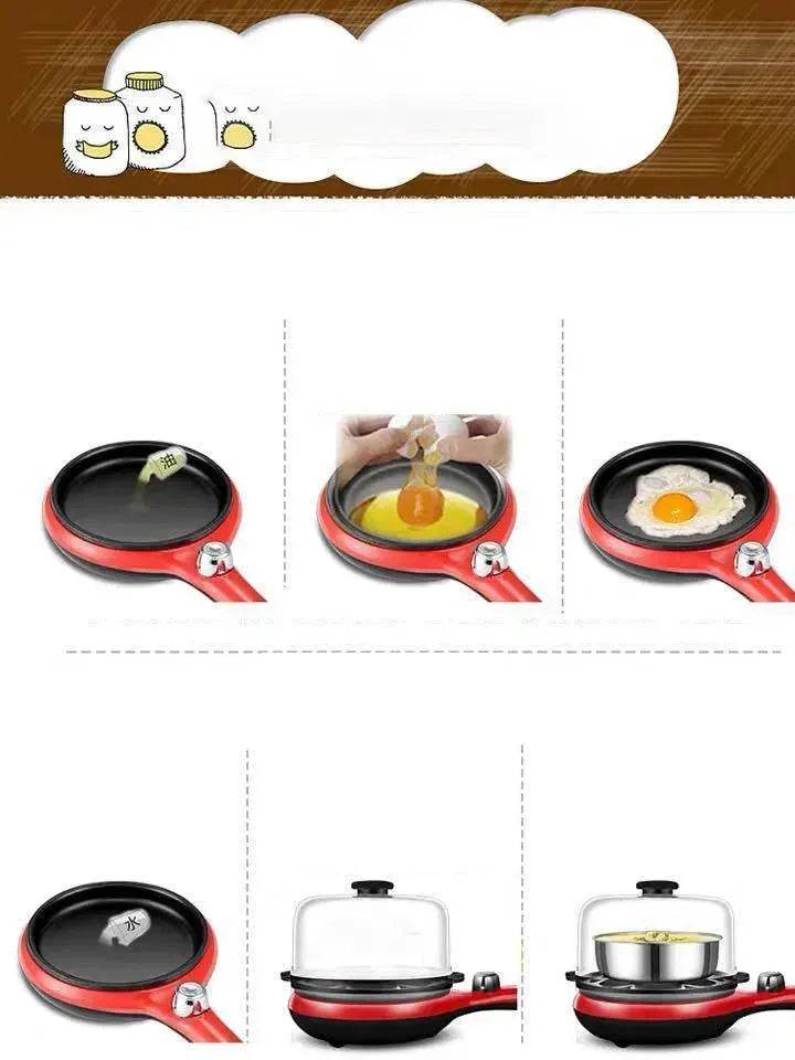 Machine à petit-déjeuner pour la maison, cuiseur d'œufs vapeur en acier inoxydable, appareil à omelette, petit électroménager, cadeau EX-STOCK Canada