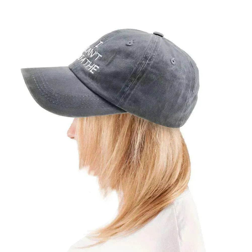 I can't breathe embroidered baseball caps - EX-STOCK Canada