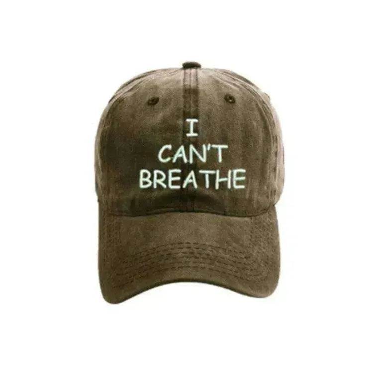 I can't breathe embroidered baseball caps - EX-STOCK Canada